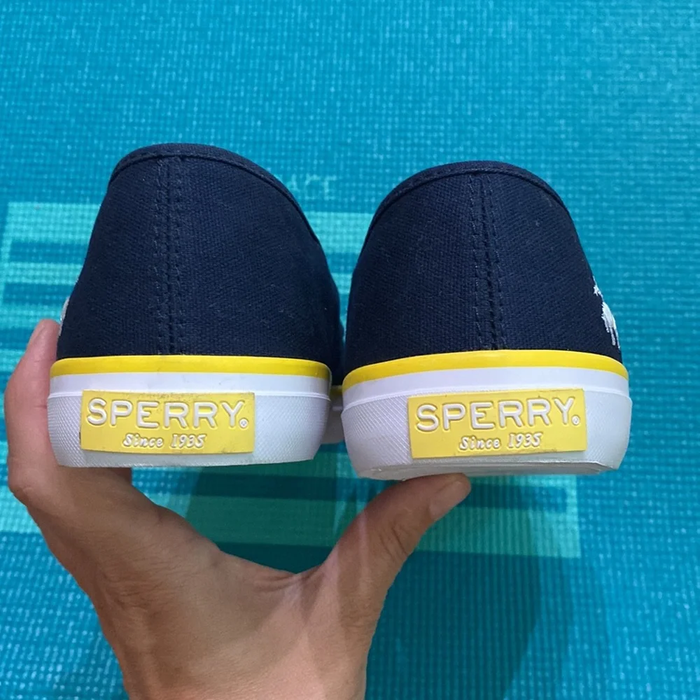 Sperry Top Sider Brooks Brothers  Love Men’s Blue Low Top Slip On Shoes Size 9 - Picture 5 of 8